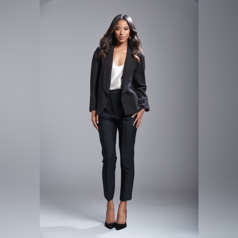 EILEEN FISHER Chic Open Front Blazer/Jacket